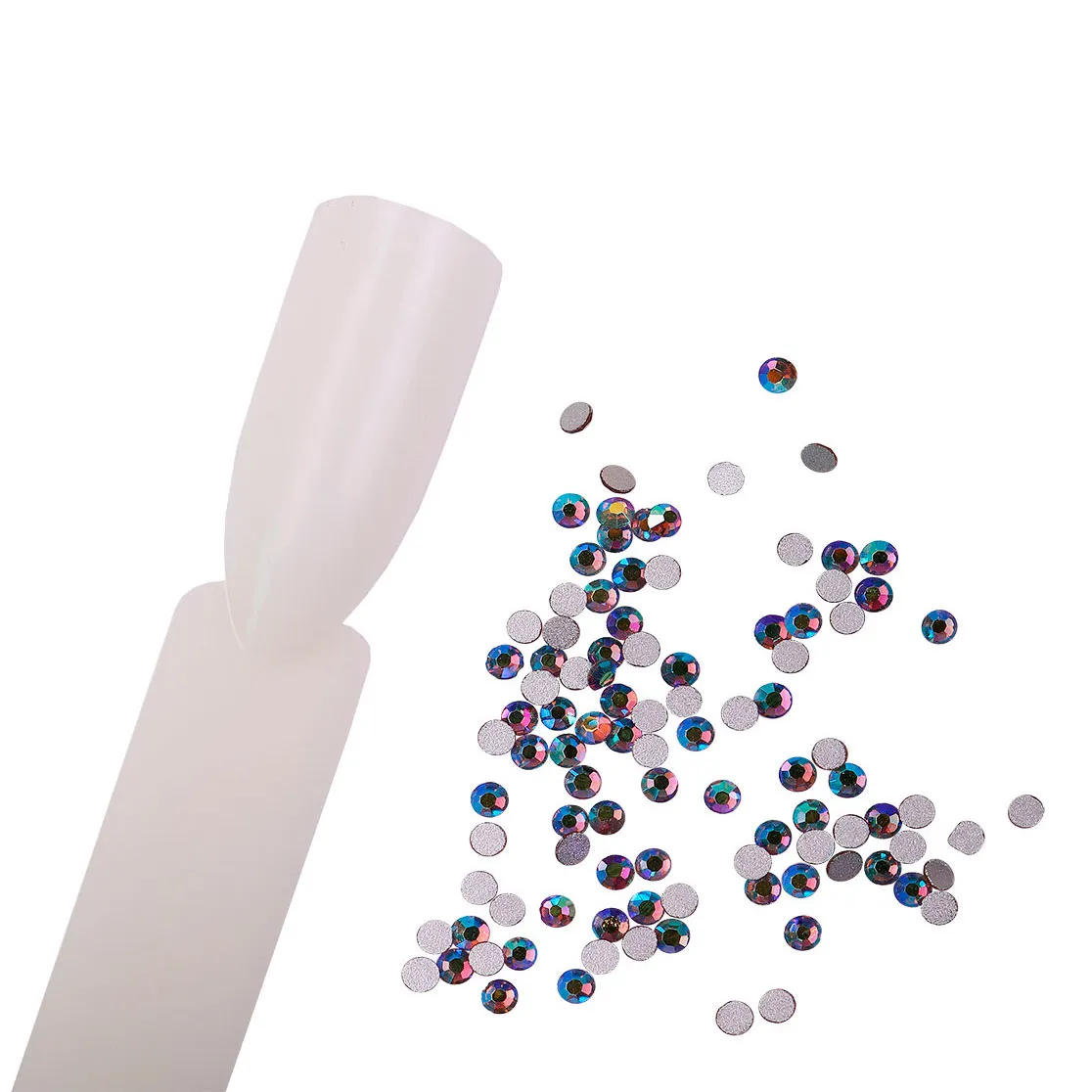 Komilfo Rhinestones strass 100 pz topazio fumé misura 5