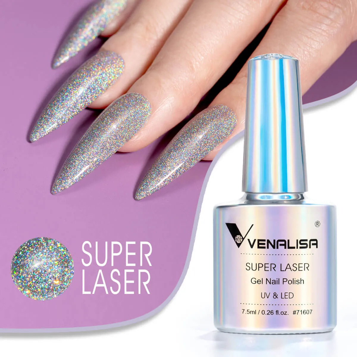 Venalisa Super Laser smalto gel olografico 7,5ml