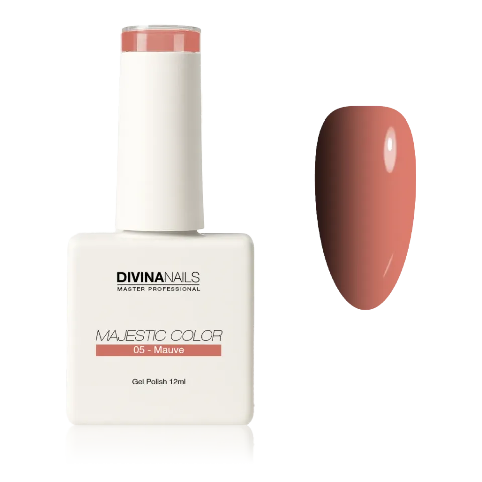 Diva Nails Majestic Color 05 Mauve semipermanente 12ml lattiginoso