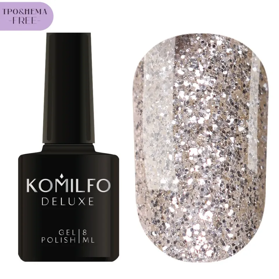 Komilfo Glitter G006 smalto semipermanente glitter 8 ml