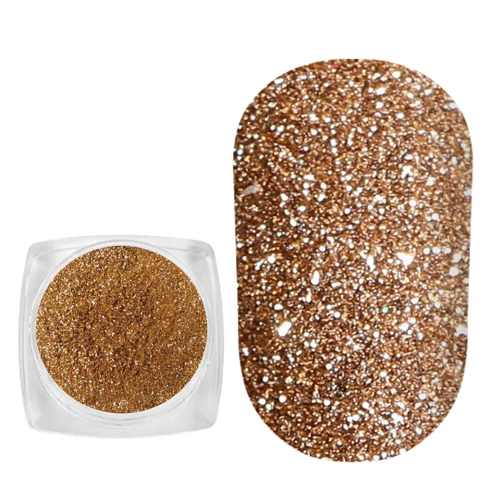 Komilfo Glitter 110 glitter unghie 2,5 g oro tenue 0,08 mm