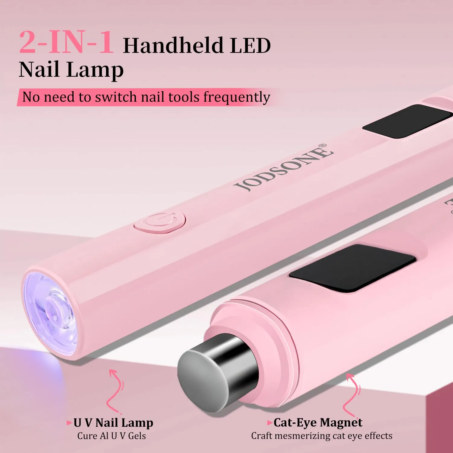 Jodsone H9-pink lampada unghie LED portatile rosa