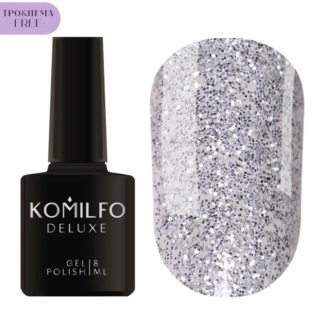 Komilfo Glitter G004 smalto semipermanente 8 ml senza HEMA