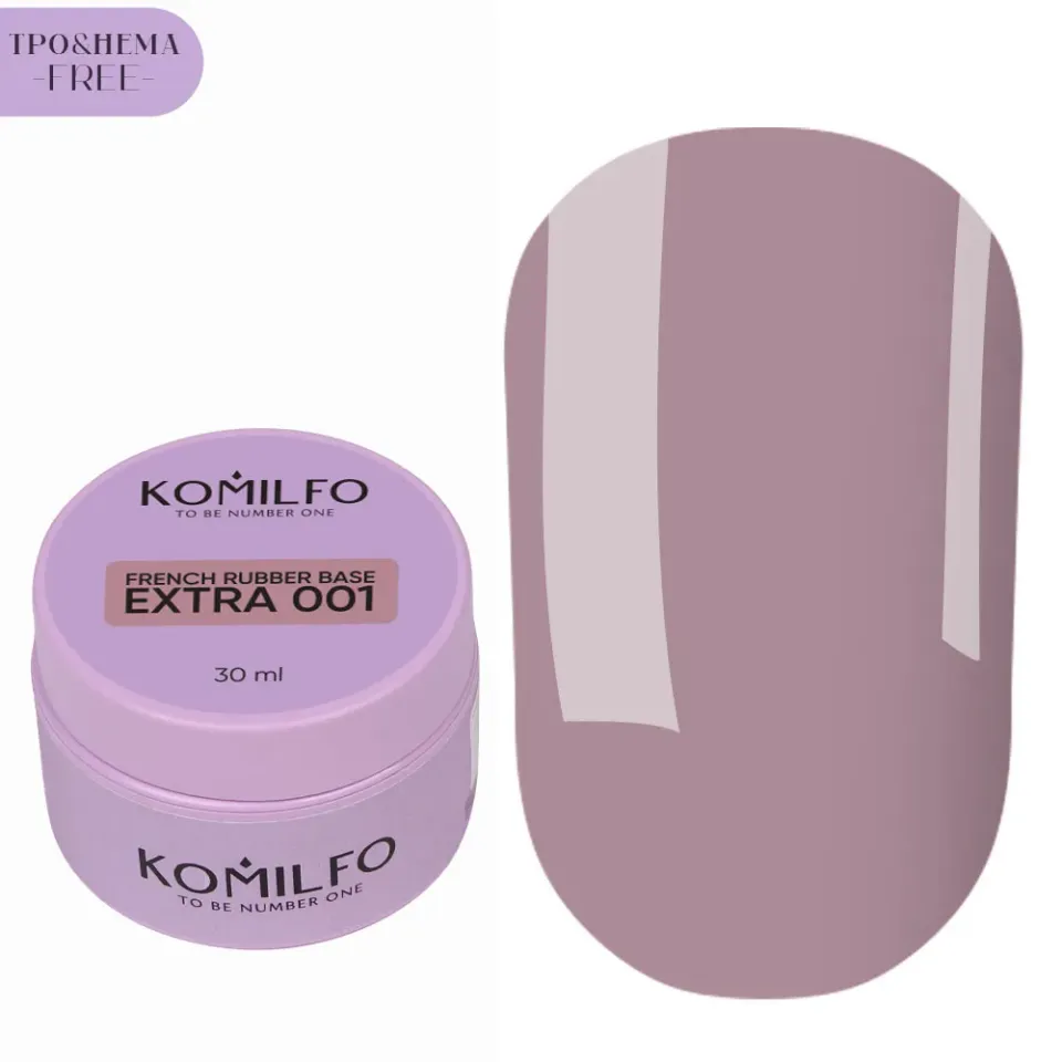 Komilfo French Rubber Base Extra 001 base french 30 ml nude
