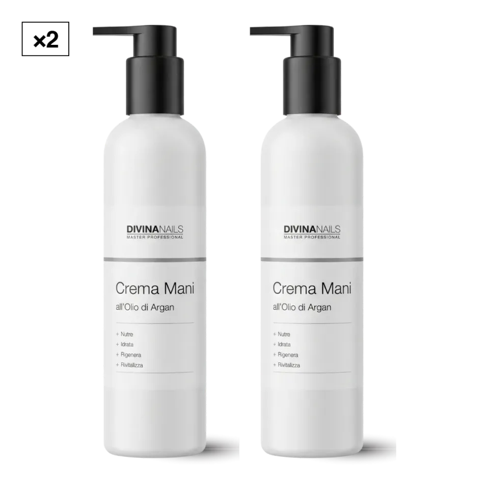 Diva Nails crema mani argan 300ml pacchetto 2 pezzi