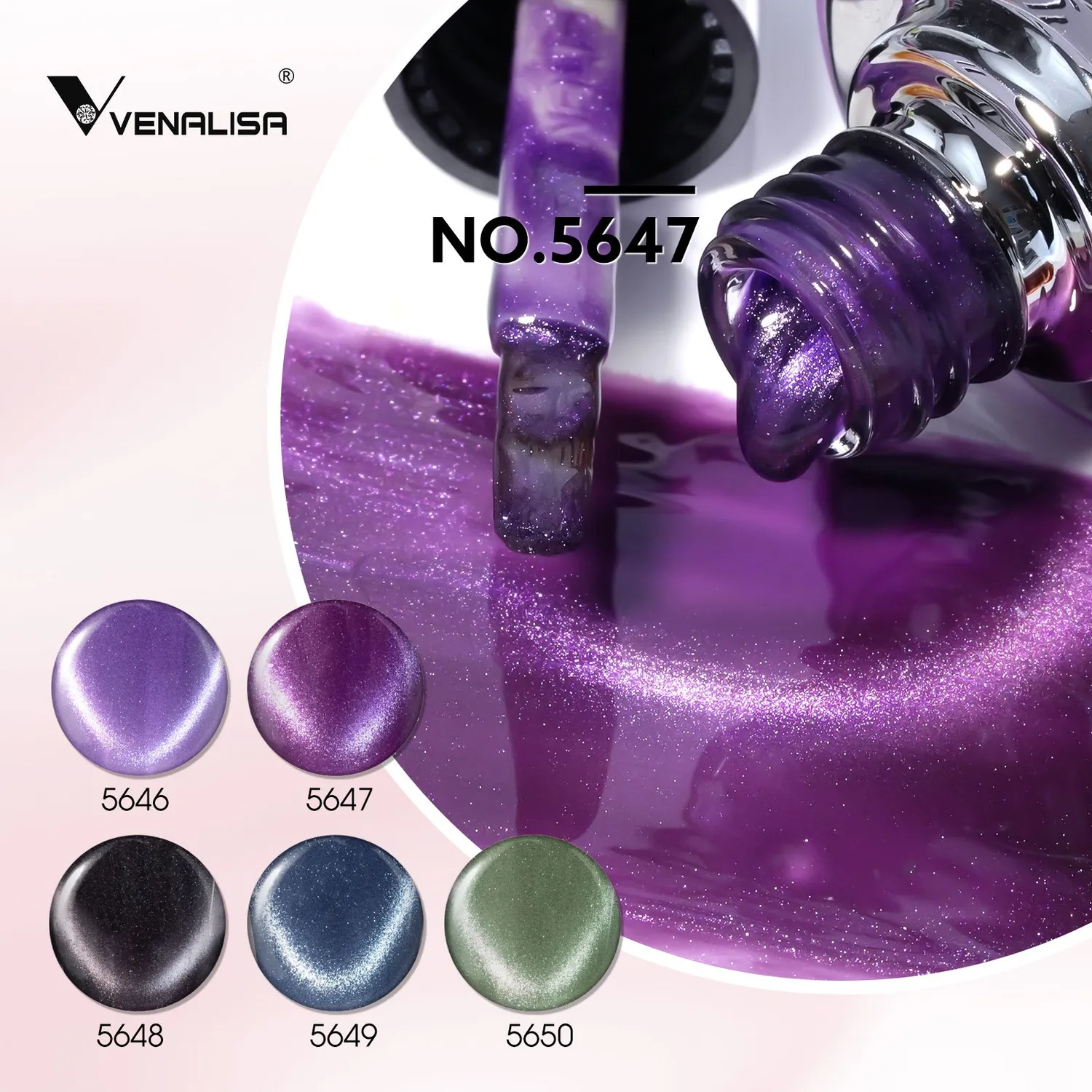 Venalisa Galaxy Cat Eye GC10 Smalto Magnetico Effetto 3D