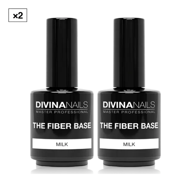 Diva Nails The Fiber Base 02 Milk base gel 2x15ml bianca