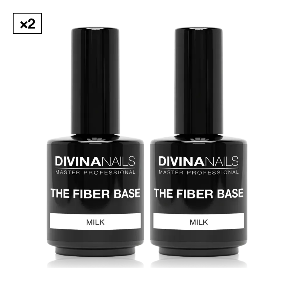 Diva Nails The Fiber Base 02 Milk base gel 2x15ml bianca