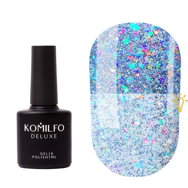 Komilfo Christmas Top riflettente no wipe 8 ml olografico