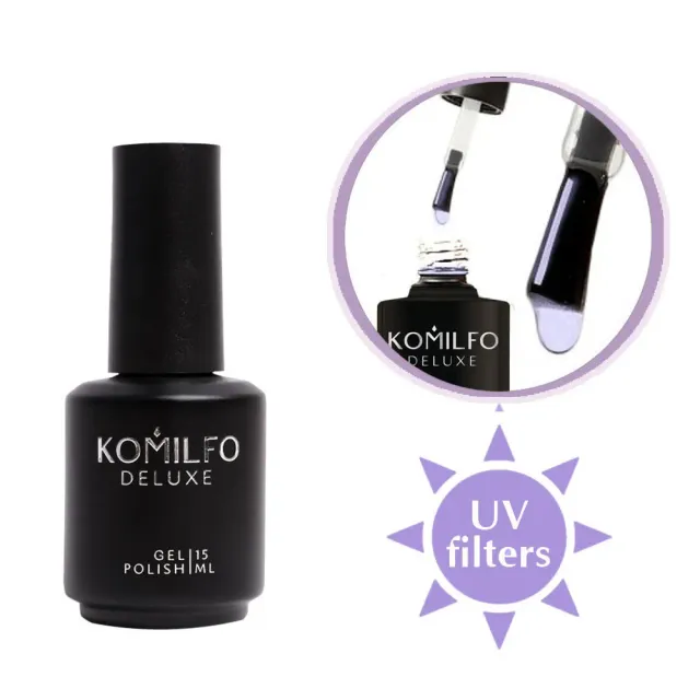 Komilfo No Wipe Rubber Top semipermanente 15 ml elastico