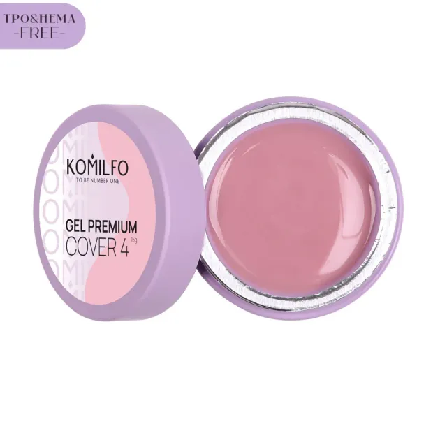 Komilfo Gel Premium Cover 4 gel unghie 15 g senza HEMA/TPO nude