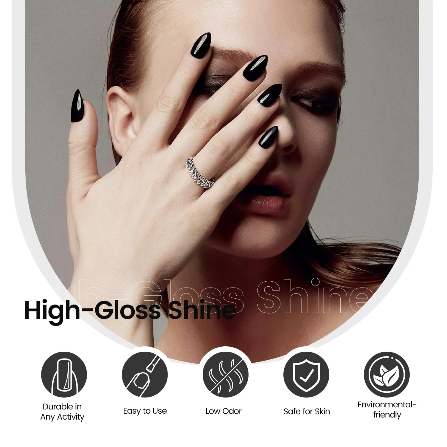 Jodsone smalto gel semipermanente nero 10 ml coprente