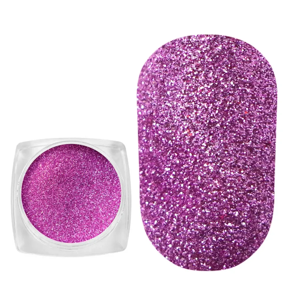Komilfo Spangles 045 glitter unghie 2,5 g rosa viola