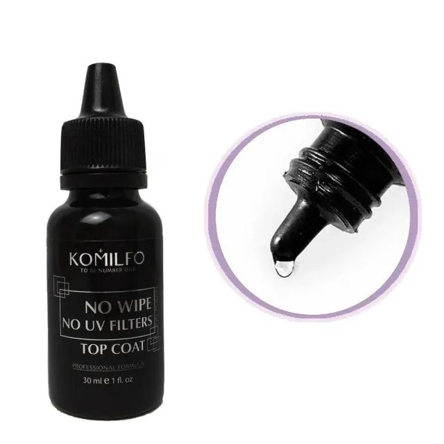 Komilfo No Wipe No UV Top top semipermanente senza dispersione 30 ml