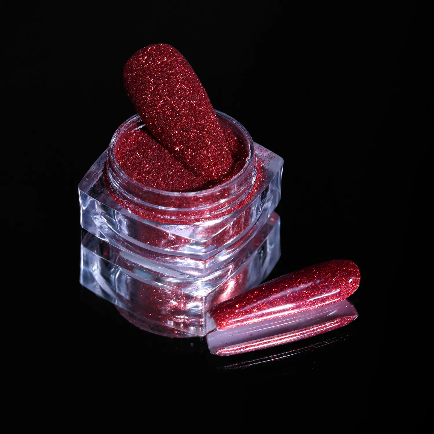 Komilfo 036 glitter unghie 2,5 g rosso brillante micro