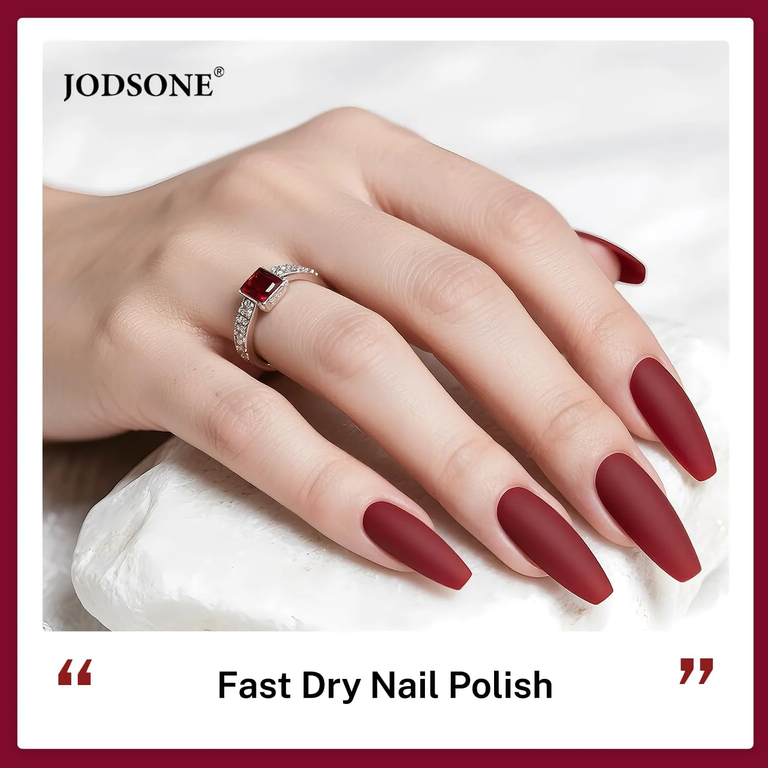 Jodsone smalto unghie rosso scuro 16,5 ml asciugatura rapida