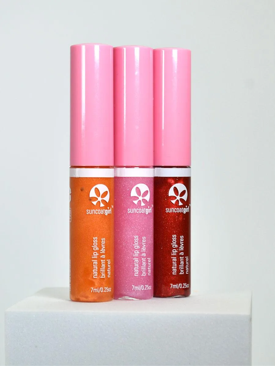 Suncoatgirl Juicy Gloss Trio lip gloss 3x7 ml naturali