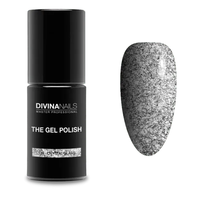 Diva Nails The Gel Polish 139 Crystal Glass semipermanente 8ml glitter
