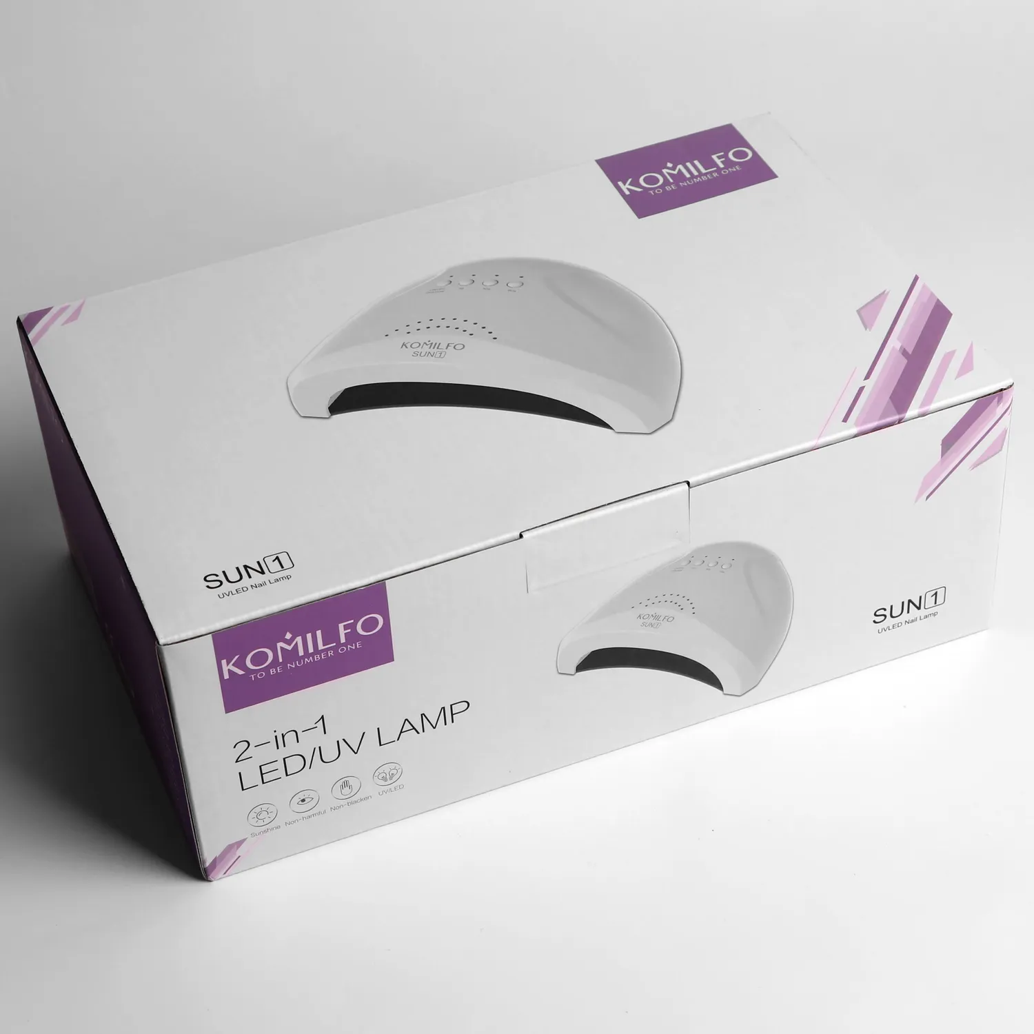 Komilfo Sun1 Lampada Unghie UV LED 48W Bianca Potente