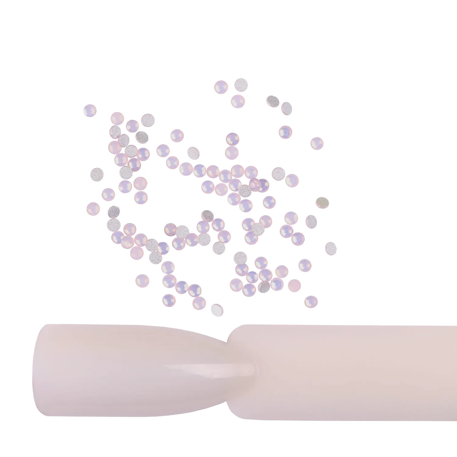 Komilfo Rhinestones Pink Opal strass unghie misura 3 100 pz