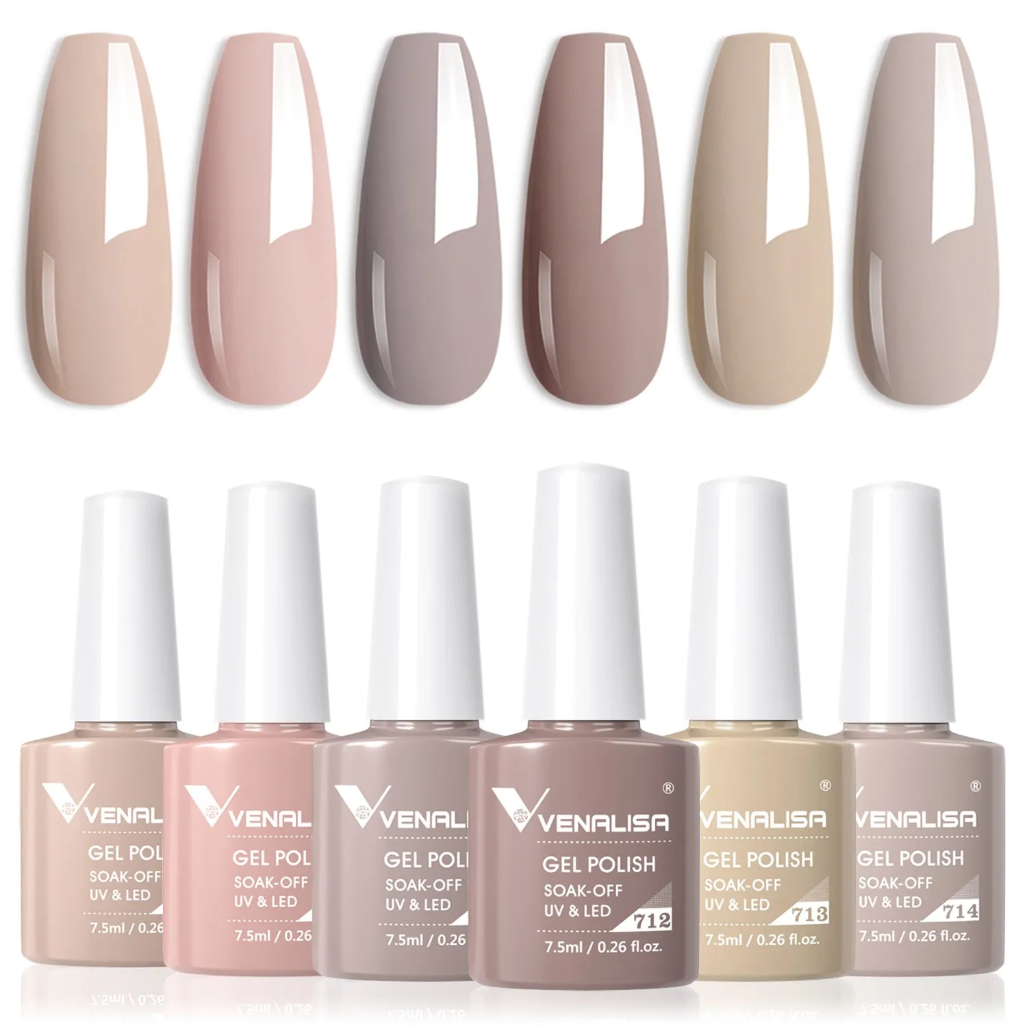 Venalisa Classic Nude Kit Smalto Gel 6x7,5ml Nude
