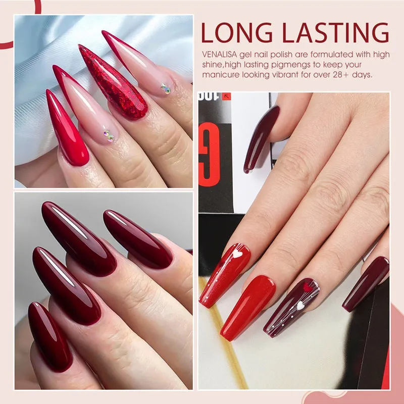 Venalisa Xmas Red 2205 smalto gel 6 pezzi rosso
