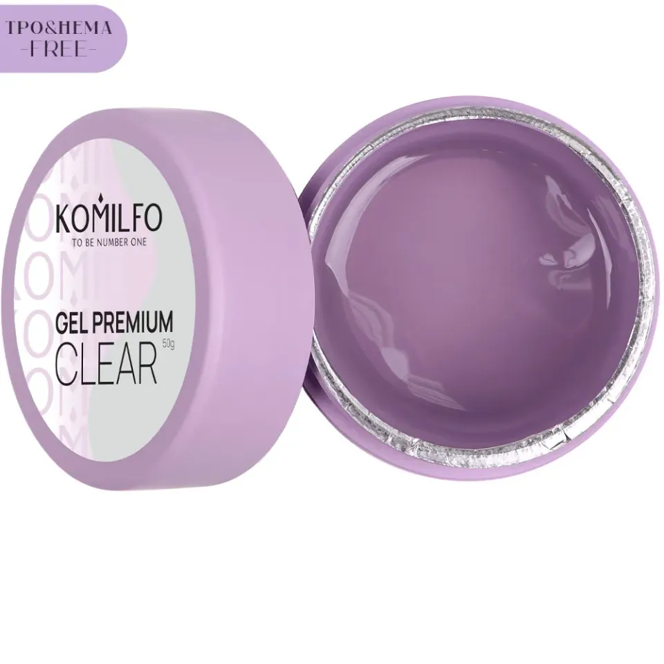 Komilfo Gel Premium Clear Gel Unghie 50 g Trasparente