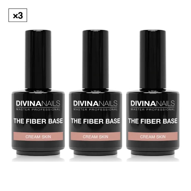Diva Nails The Fiber Base 04 Cream Skin base unghie 3x15ml nude