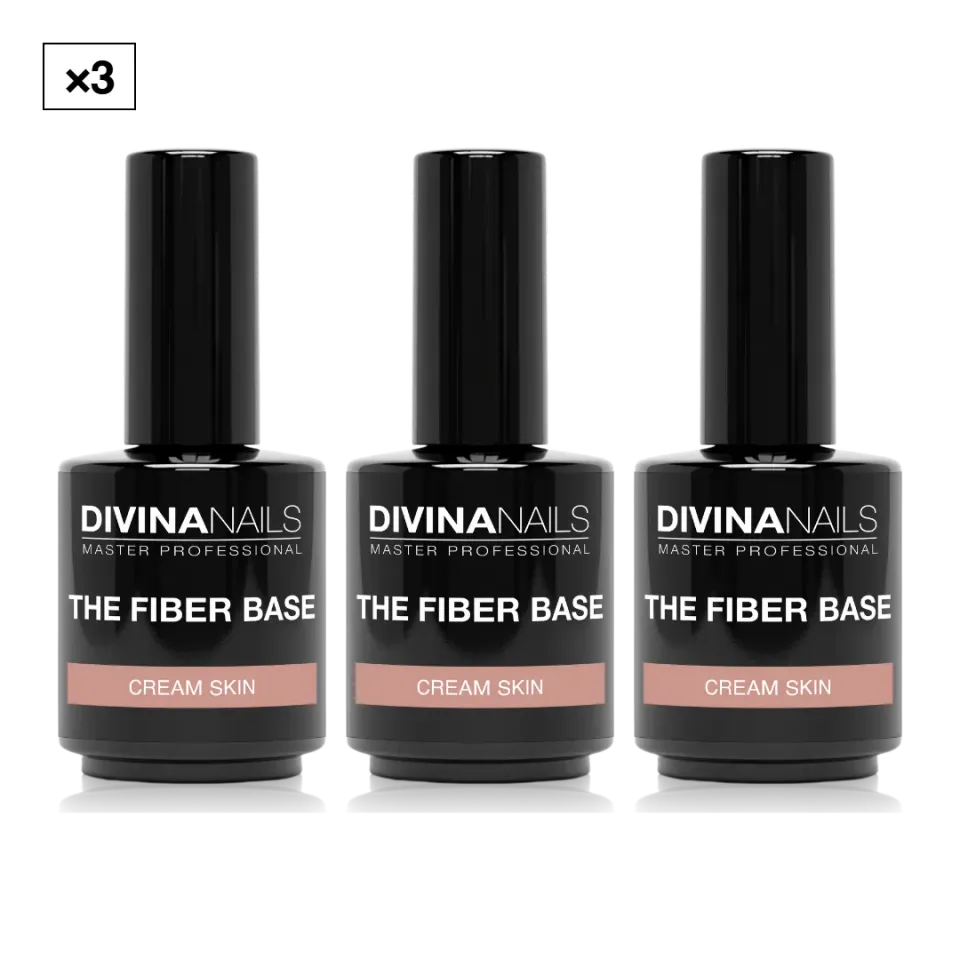 Diva Nails The Fiber Base 04 Cream Skin base unghie 3x15ml nude