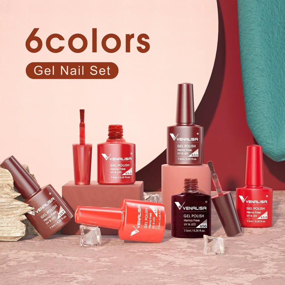 Venalisa Xmas Red 2205 smalto gel 6 pezzi rosso