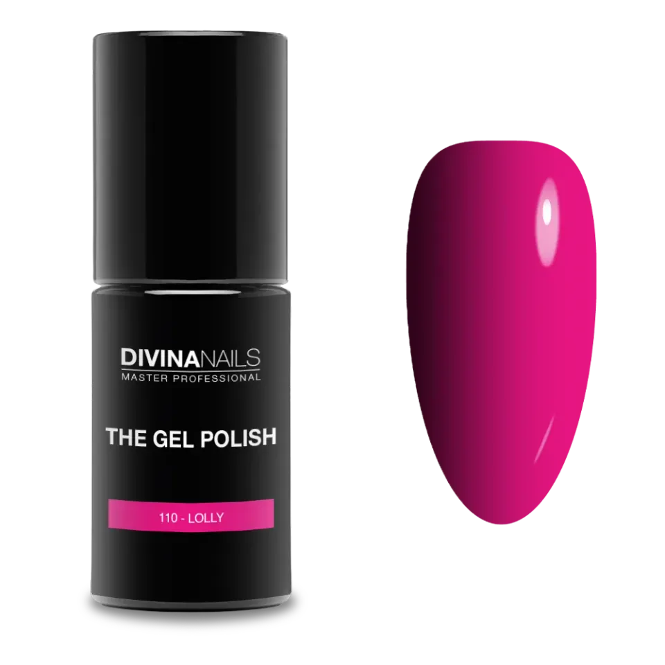 Diva Nails The Gel Polish 110 Lolly Smalto 8ml Rosa Fluo