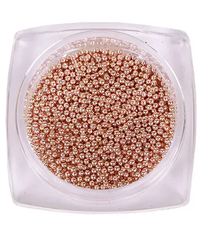 Komilfo Microperle metallo caviar unghie rose gold 1 mm 6 g