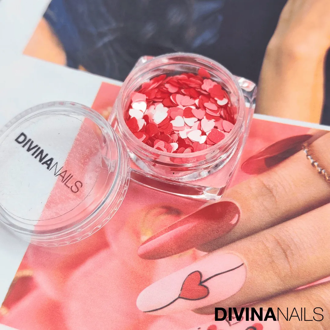 Diva Nails Colour Heart 02 cuoricini unghie San Valentino 2g