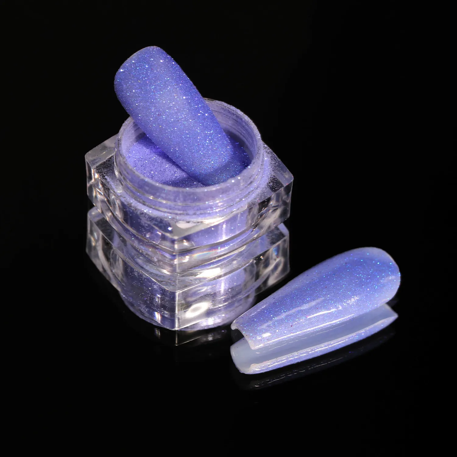 Komilfo 050 glitter unghie blu-blu 2,5 g micro 0,1 mm
