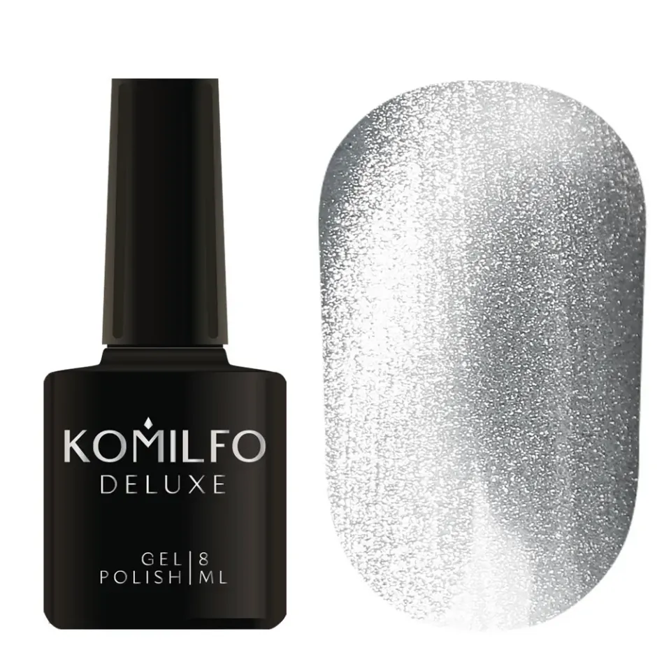 Komilfo 9D Cat's Eye Silver smalto magnetico semipermanente 8 ml