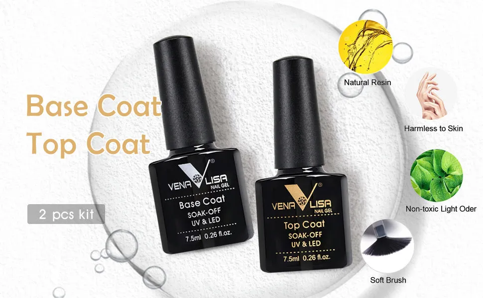 Venalisa Base Top Coat base e top 2x7,5ml HEMA free