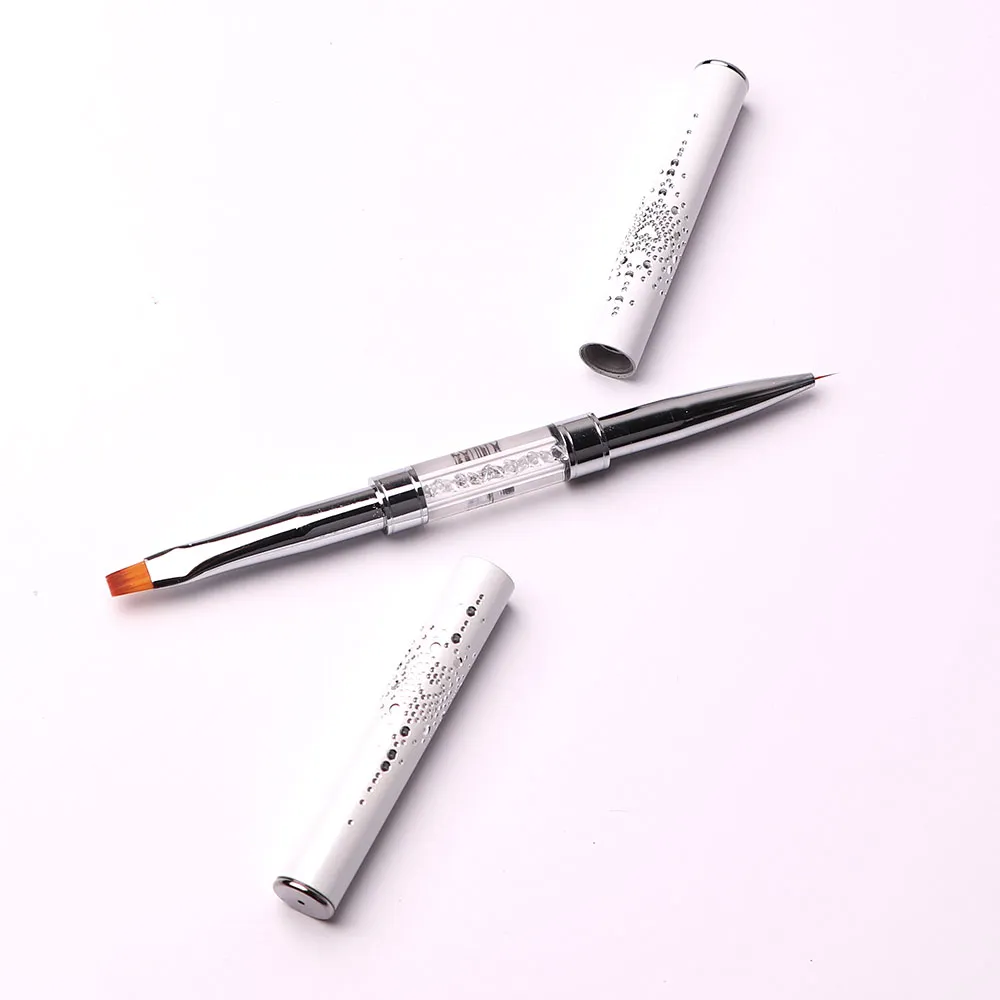 Komilfo Double Gel Flat 4 Liner 5 pennello unghie doppia punta
