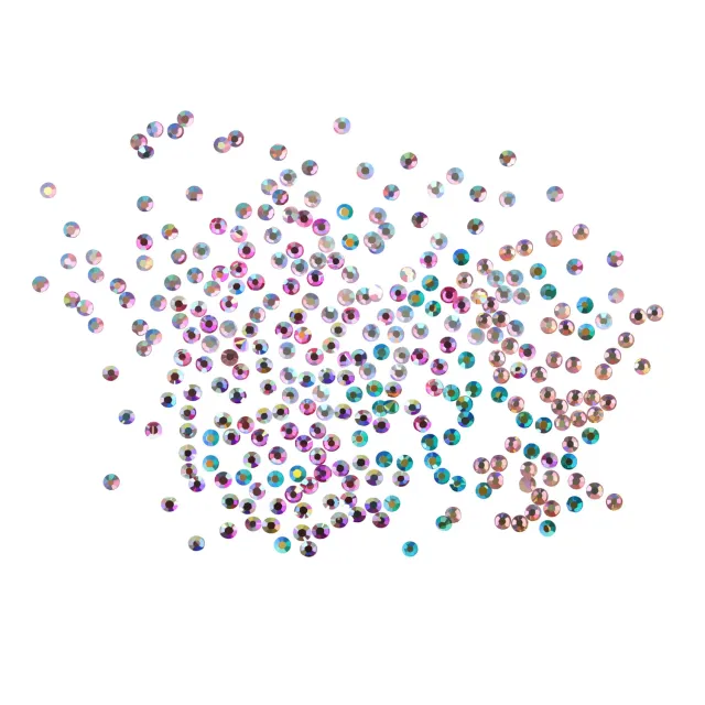 Komilfo Six-Mix Aurora strass unghie 1600 pz ss3 effetto aurora