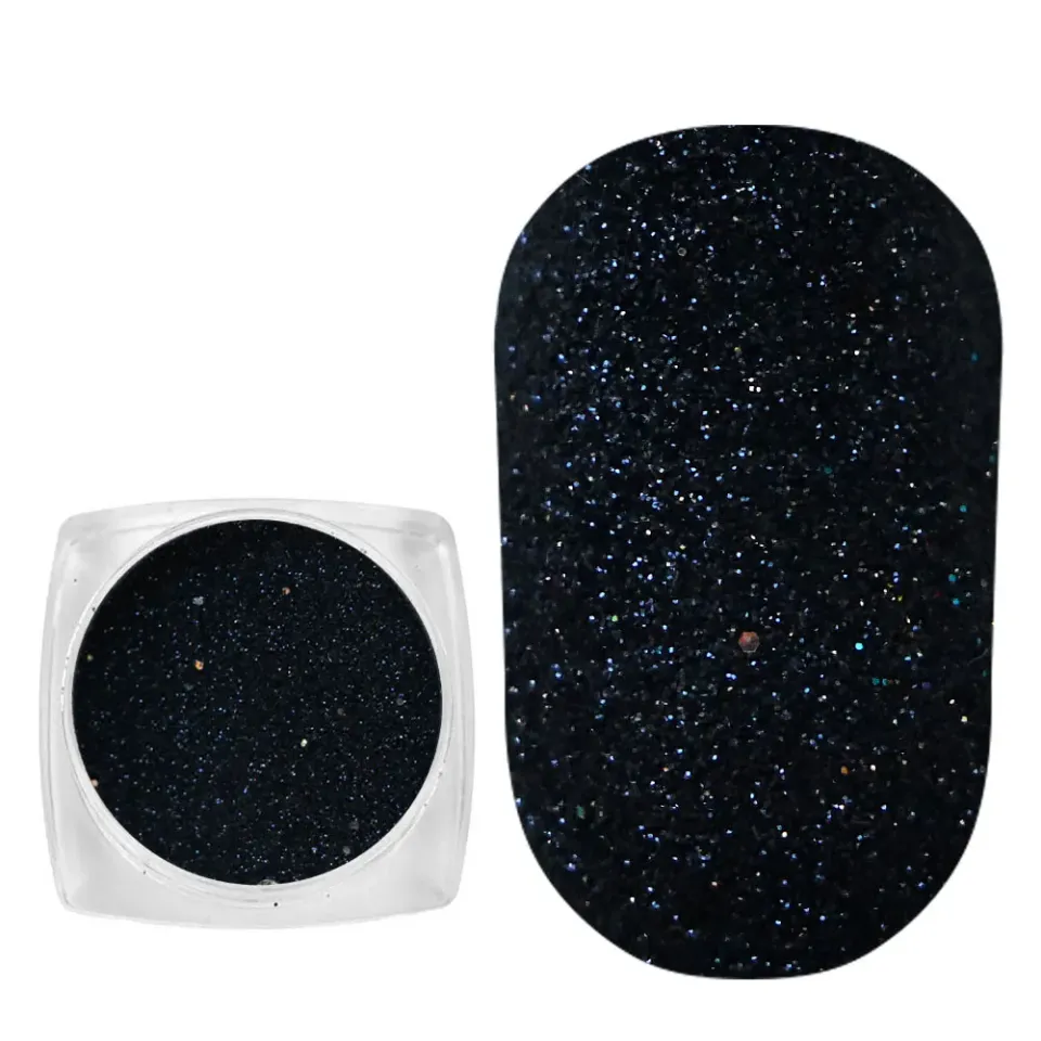 Komilfo 064 glitter unghie blu grafite 0,08 mm 2,5 g