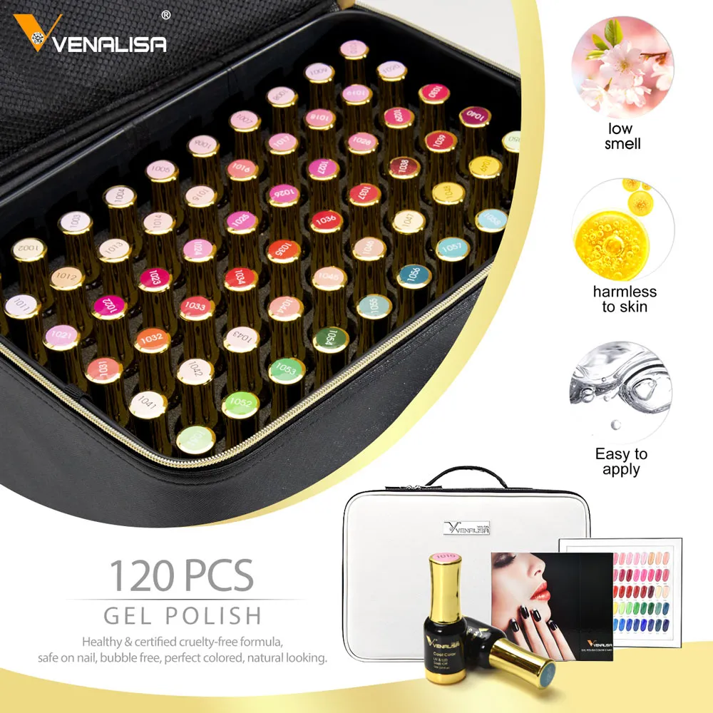 Venalisa Whole Set kit smalti gel 120 pezzi 12ml coprente