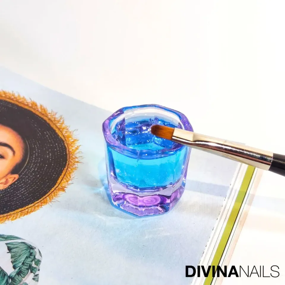 Diva Nails Bicchierino Vetro contenitore per acrygel 1pz vetro