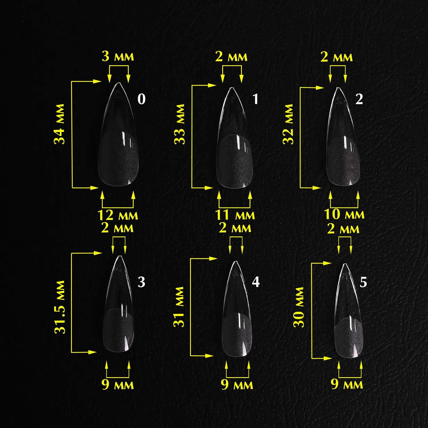 Komilfo SoFast Stiletto nail form ricostruzione 240 pz stiletto