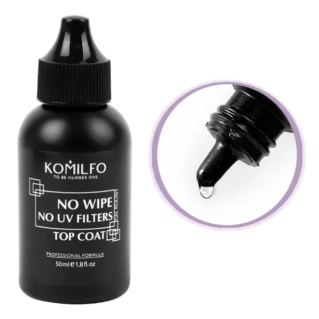Komilfo No Wipe Top No Filters top semipermanente 50 ml scuro