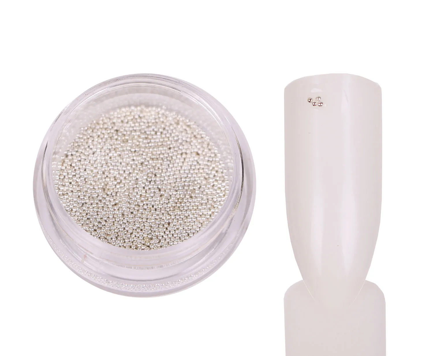 Komilfo Bouillons microperle unghie 0,6 mm argento