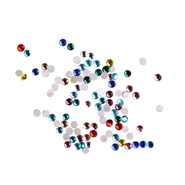 Komilfo Strass Mix Multicolore 3 Decorazioni Unghie 100 pz