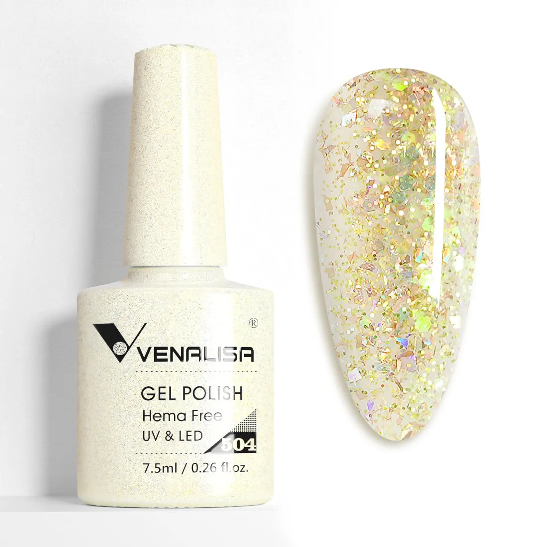 Venalisa Glitter Smalto Gel 7,5ml Brillante