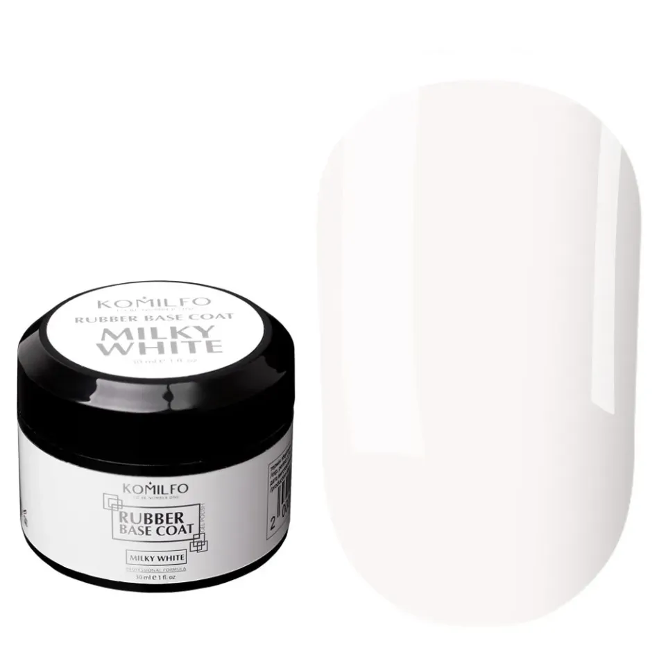 Komilfo Milky White Base smalto semipermanente 30 ml lattiginosa