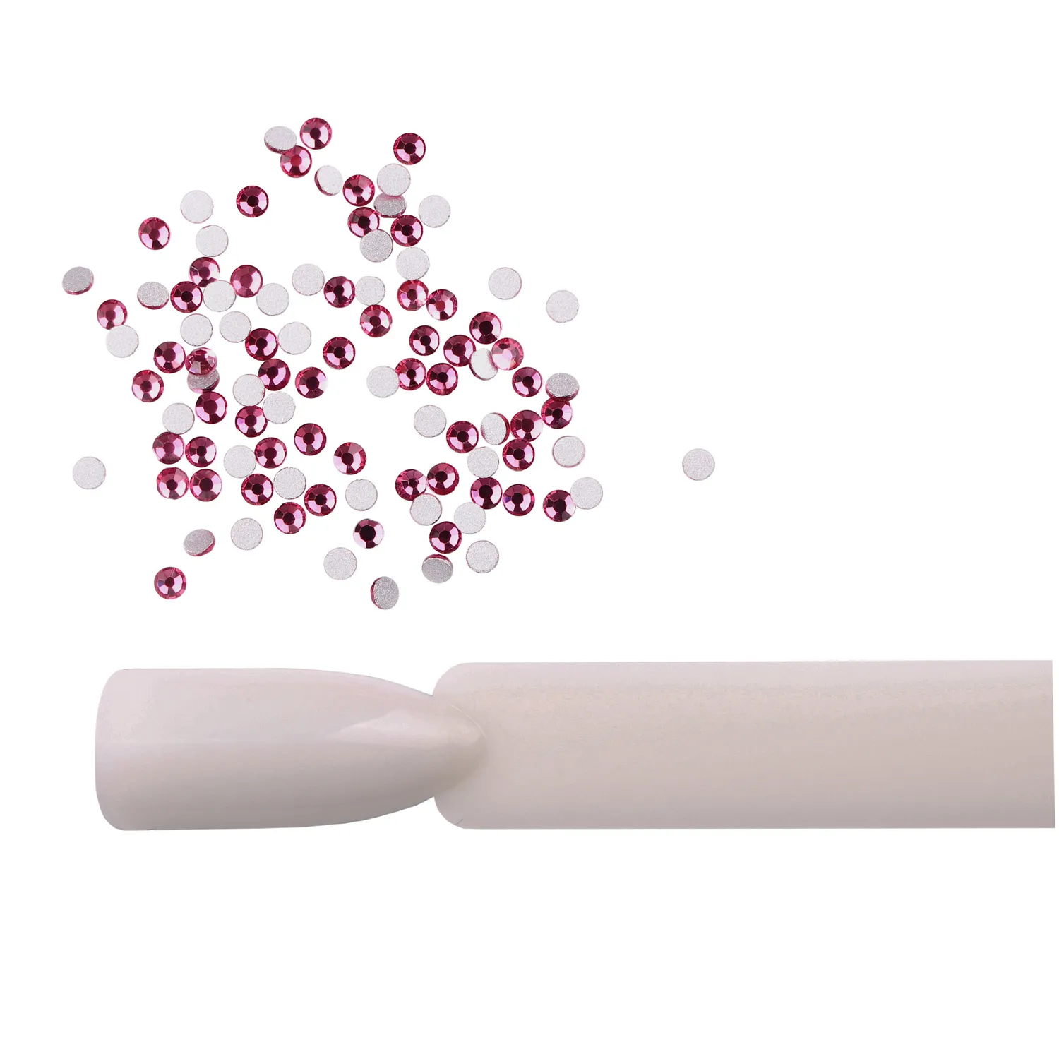 Komilfo strass rosa size 5 decorazione unghie 100 pz