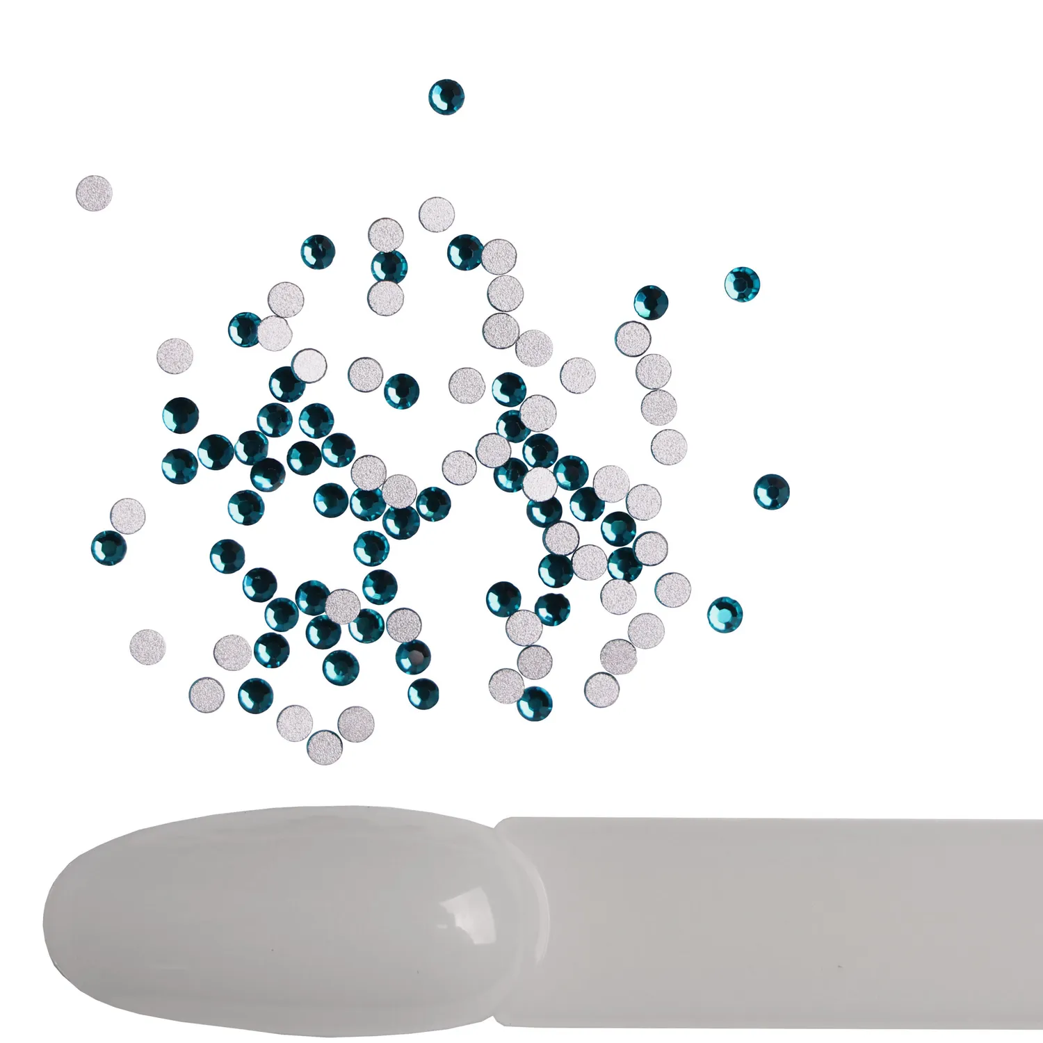 Komilfo Strass Unghie Blu Zircone Misura 5 100 pz
