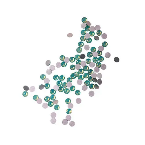 Komilfo strass Green Opal misura 10 verde 100 pezzi